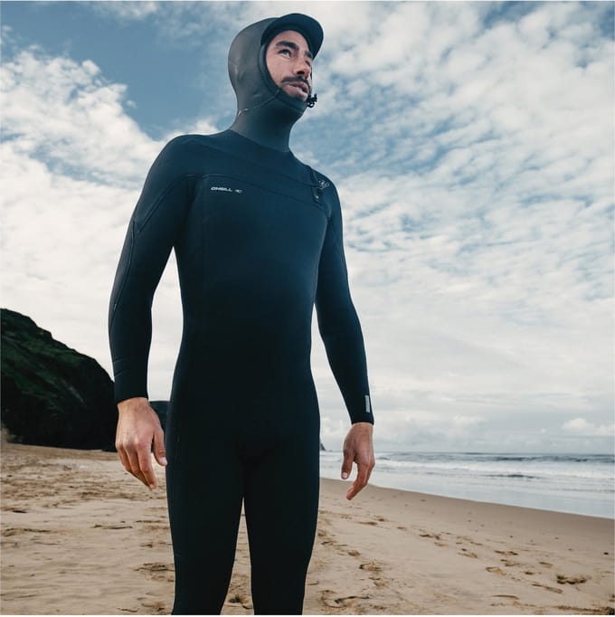 2026 O'Neill Heren Epic 6/4mm Borst Ritssluiting Met Capuchon Wetsuit
