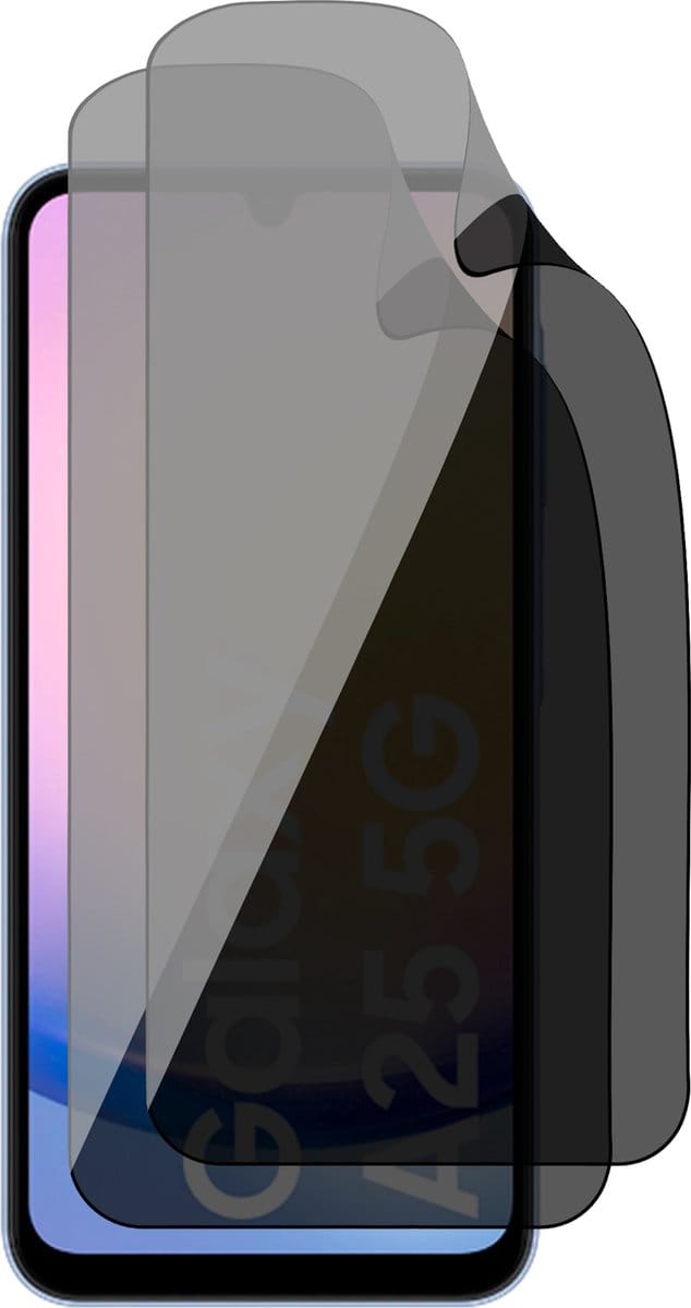 Privacy Screenprotector geschikt voor Samsung Galaxy A25 / A24 - 2x FlexGuard Screen Protector