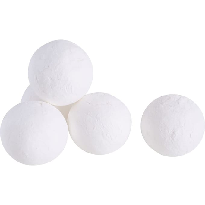 Katoenen bolletjes, wit, Ø 50 mm, 5 stuks