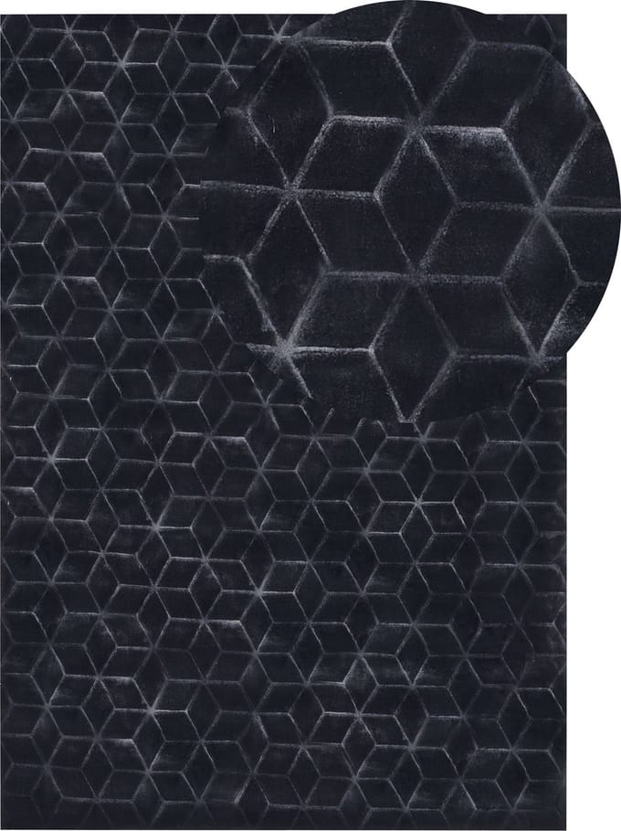 THATTA - Shaggy vloerkleed - Zwart - 160 x 230 cm - Polyester