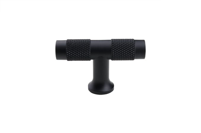 Lavuzo Kastknop T|model Zwart 50 mm | Per Stuk