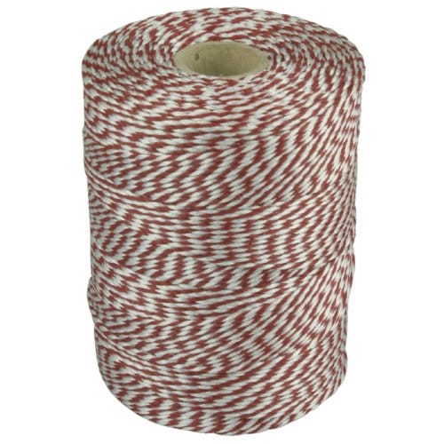 Touw Muller katoen 180 meter rood/wit