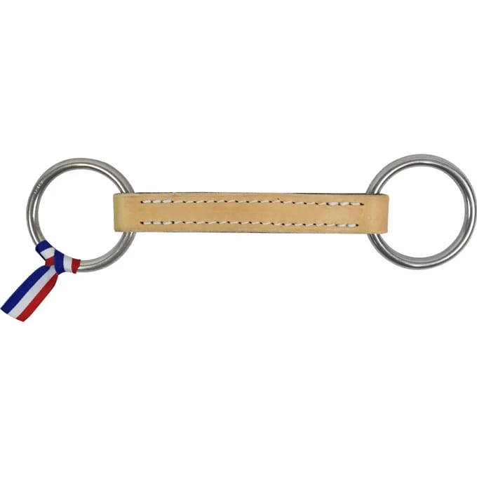 Mors 2 ringen voor paard plat leer Ronzon Legend