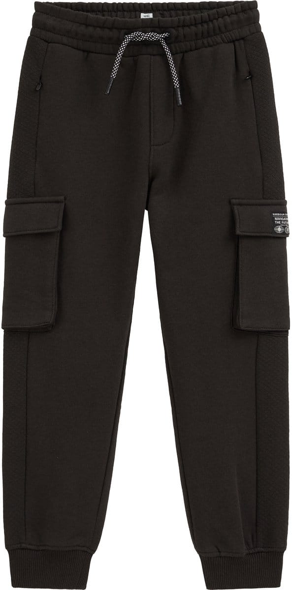 WE Fashion Jongens regular fit joggingbroek met cargozakken