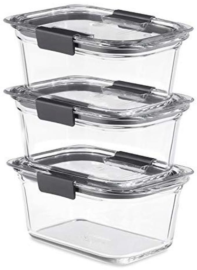 Foodstorage Containers met deksel 3-pack voor Opbergen en Verwarmen
