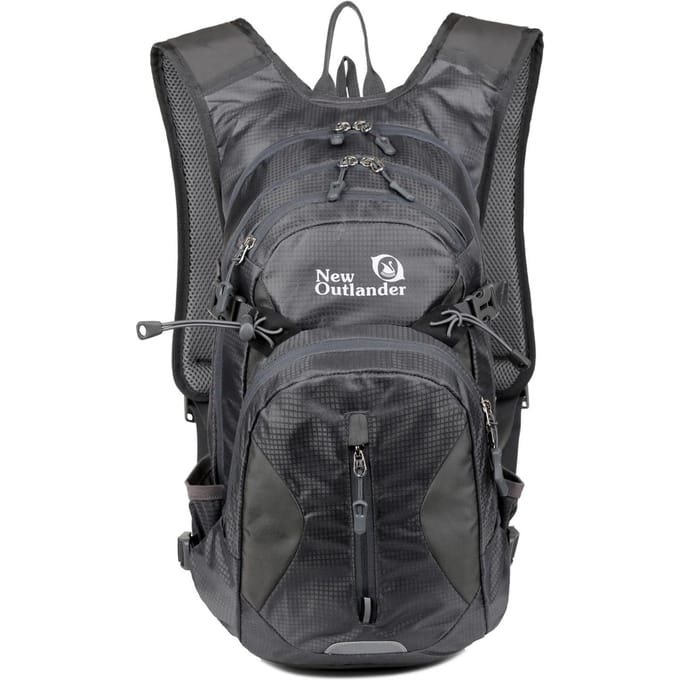 Sac à dos d'hydratation étanche pour vélo 20L Sac à dos pour casque de vélo pour cyclisme en extérieur grise