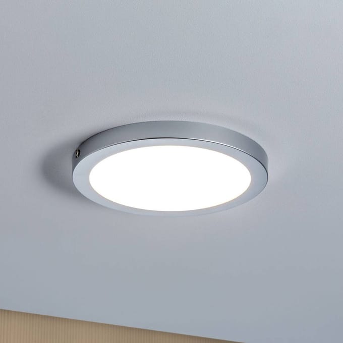 LED-paneel Atria rond 220 mm 14W 1150lm 2700K Chroom mat dimbaar