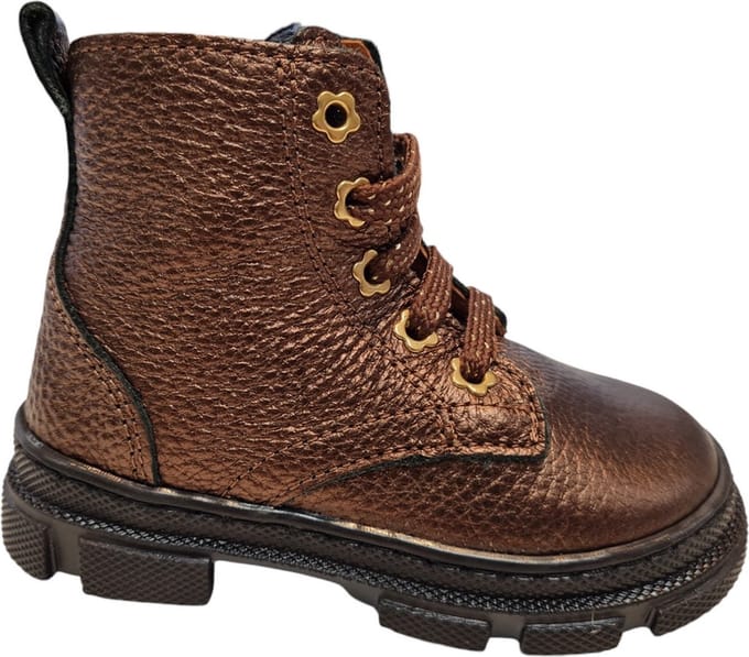 Develab 42934 371 Meisjes Veterboots - Brons Metallic - 21