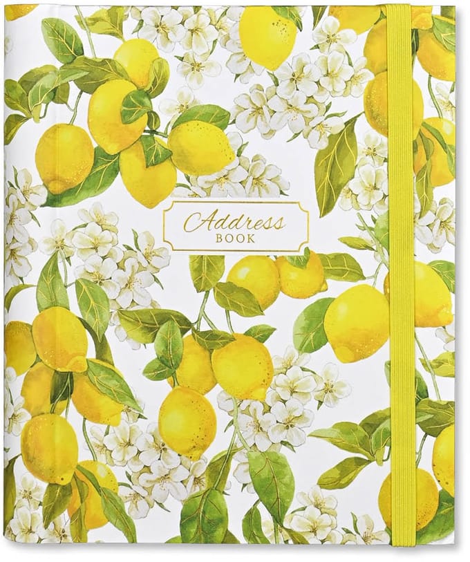 Addressbook Large Peter Pauper Amalfi Lemons