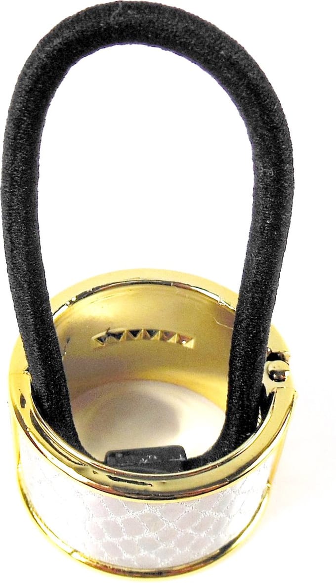 Staartklem zilver schubben patroon