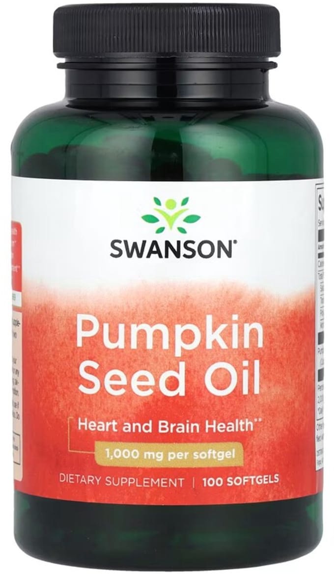 Swanson Health Superfoods Pumpkin Seed Oil - 1000mg - 100 Softgels