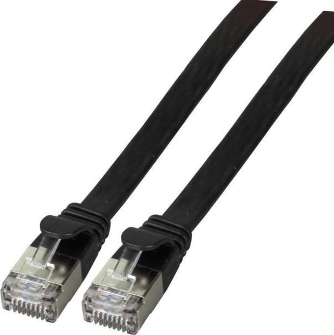 EFB NORDIC EFB-Elektronik patch cable - 25 cm - black - Zwart - 0.25m