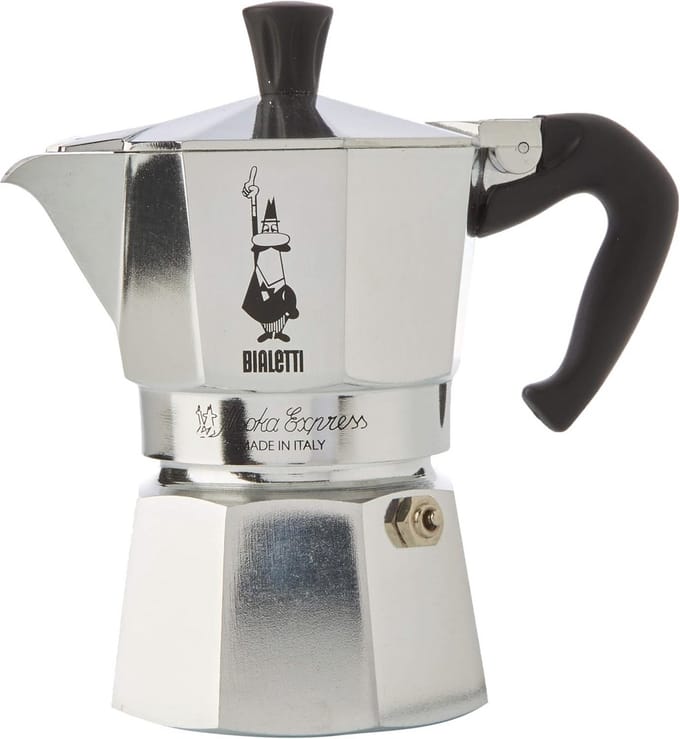 Moka Express Koffiezetter voor 3 Kops in Zilver