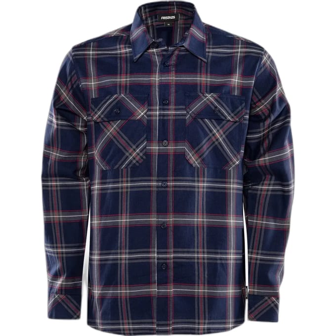 Fristads Flanellen Overhemd 7421 Msf - Marineblauw - M