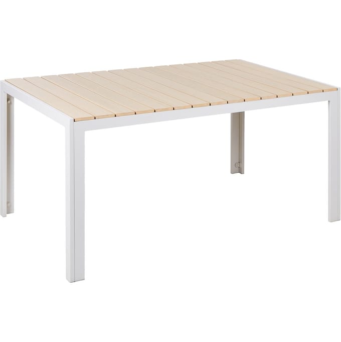 COMO - Tuintafel - Lichthout - 90 x 150 cm - Kunsthout