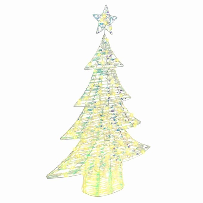 vidaXL - Kerstboom - 120 - LED's - Warmwit - 120,5 - cm - PET
