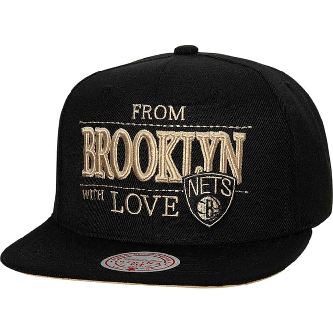 Mitchell And Ness NBA Brooklyn Nets Bn Love Snapback Pet Zwart