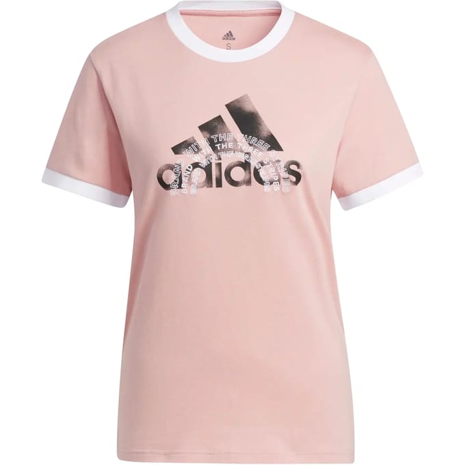 Dames-T-shirt adidas The Brand Graphic Ringer