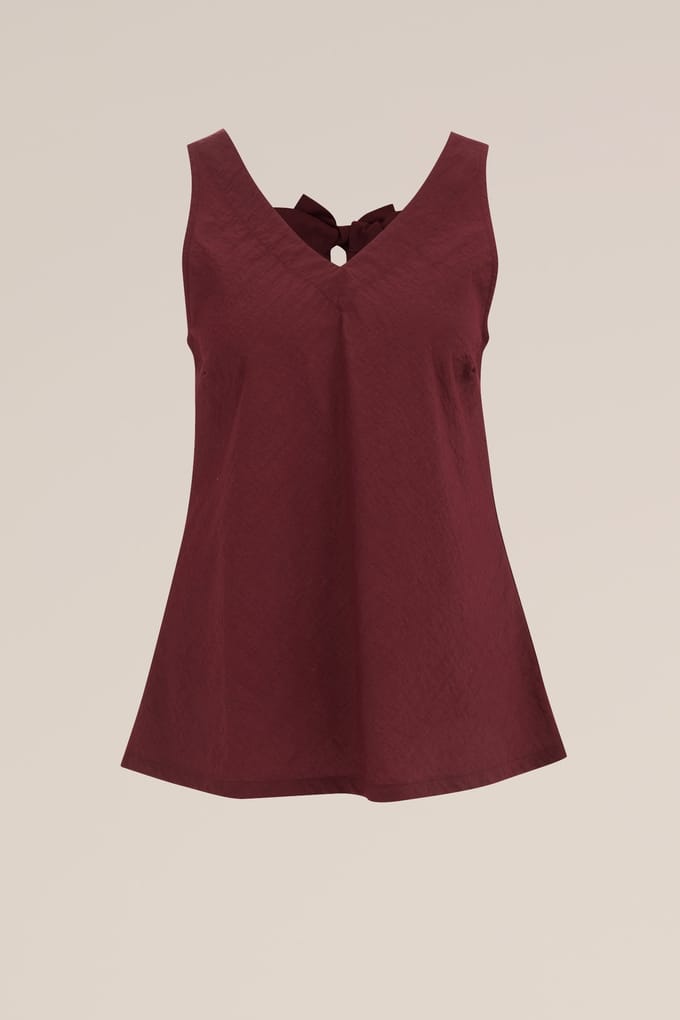 We Fashion Blouse Burgundy Red Maat: S | Blouses Outlet | Dames | Bordeaux