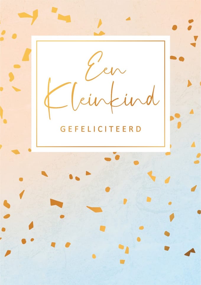 Kaart - Gold Rush - Een kleinkind, gefeliciteerd - GLD003
