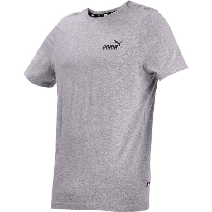 PUMA ESS Small Logo Tee Heren T-shirt - Grijs - Maat XXL