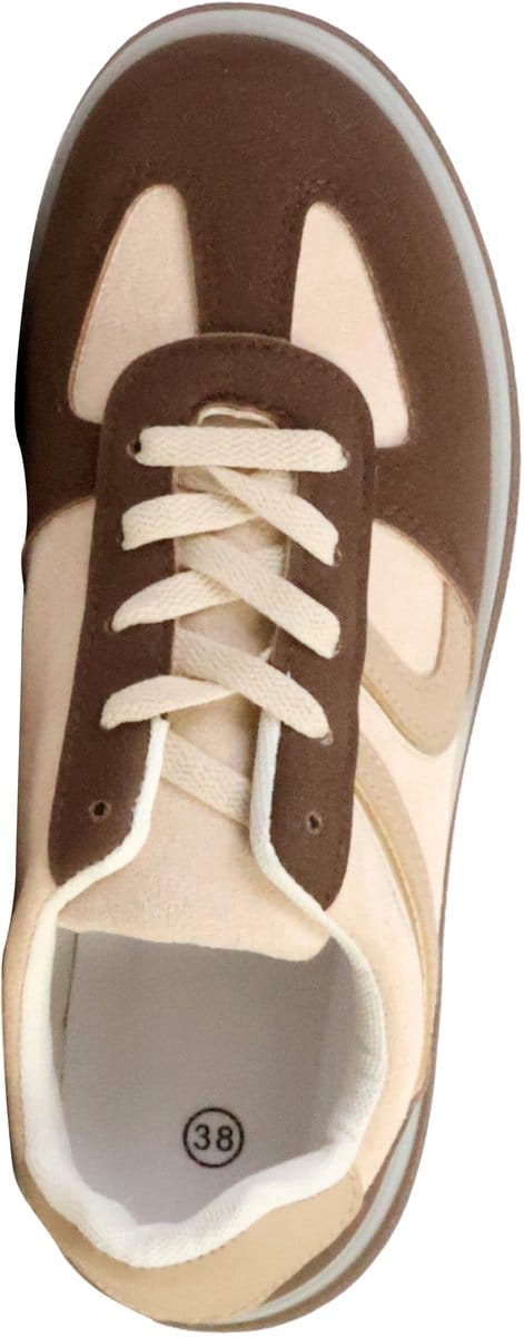 Supermodieuze lage sneakers met veters