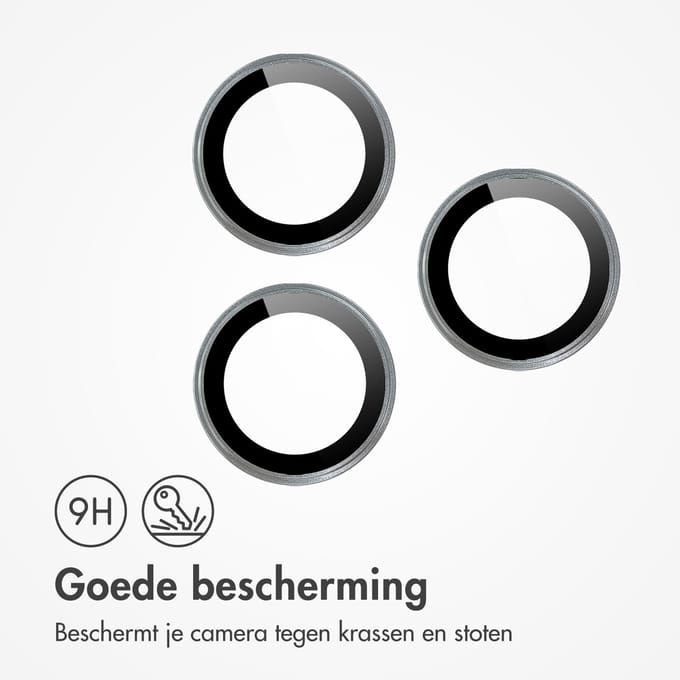 imoshion Camera Lens Protector - Geschikt voor iPhone 17 Pro/ iPhone 17 Pro Max - 2 Pack - Gray