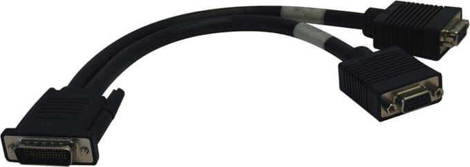 Tripp Lite P574-001 video kabel adapter 0,3 m DMS VGA (D-Sub) Zwart