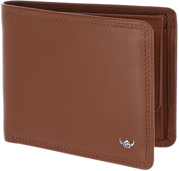Golden Head Leren portemonnee Polo RFID Protect Scheintasche 1133 Cognac bruine