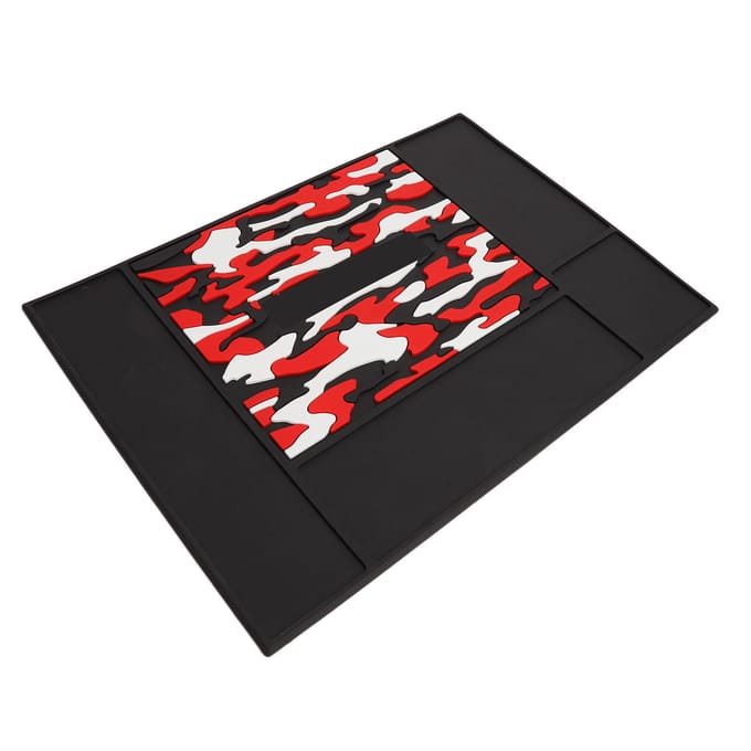 Kappersmatten Antislip Salon Kappersstation Organizer Pad Flexibele Siliconen Mat red