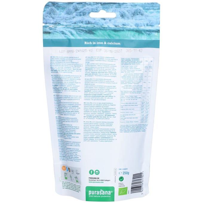 Purasana Total detox mix 2.0 vegan bio 250 Gram