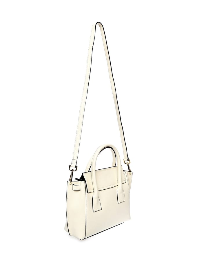 Isabella Rhea Beige Rundleer Tas