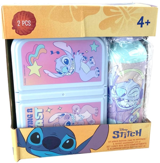 Disney Stitch lunchset – Lunchbox & drinkfles 520 ml – Kinder schoolset – cadeau