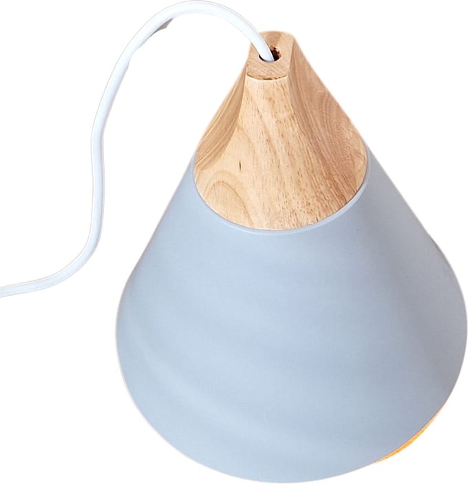 Hanglamp Modern Wit Rond 24 cm met hout - Scaldare Sicilia