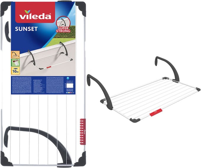 Balkondroger Vileda Sunstet Rek - hanger voor klein ondergoed met wandmontage Wit