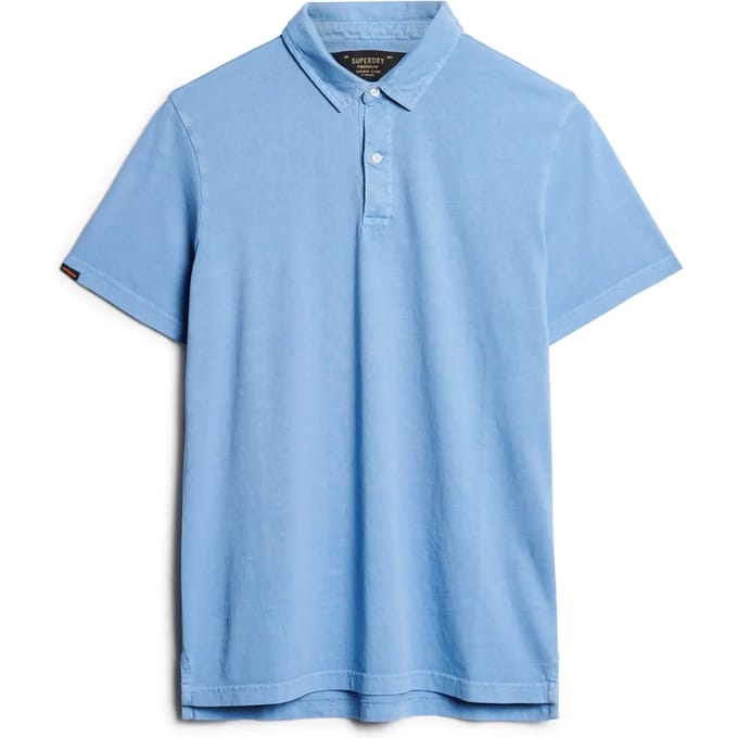 Superdry Studios Jersey Korte Mouw Poloshirt Blauw S Man