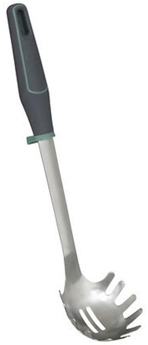 5Five Pasta opscheplepel - zilver - RVS - 34 cm - Keukengerei/spaghetti lepel - Robuust/duurzaam