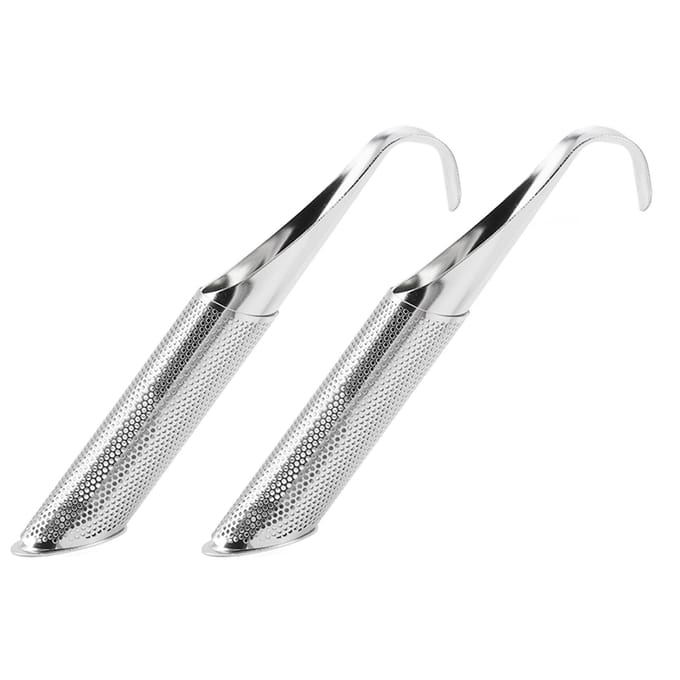 2 Stuks Roestvrijstalen Thee-ei Roestbestendig Ophangbaar Herbruikbaar Draagbaar Losse Thee Infuser white