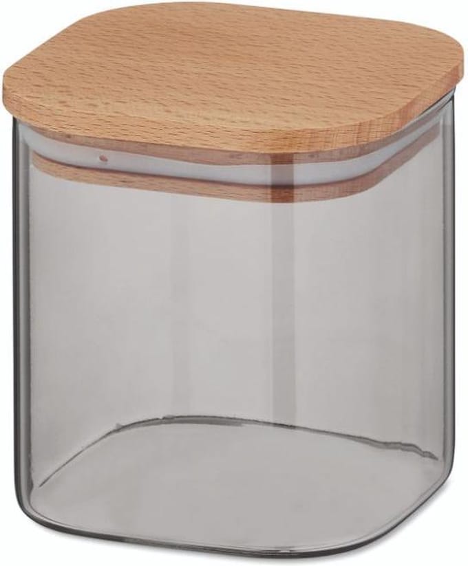 Kela Keuken - Nea Voorraadpot 750 ml - Glas - Grijs