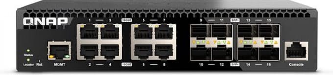 QNAP QSW-M3216R-8S8T 16-Port 10GbE Layer 2 Web Managed Switch