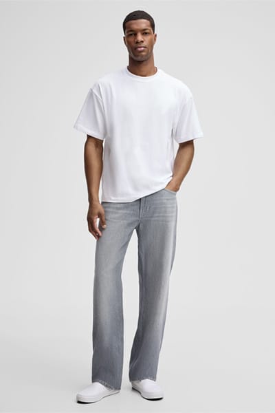 regular fit T-shirt van katoenmix model 'GEZA-R'