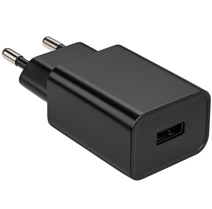 USB oplader - 1.000 mA - Zwart - Allteq