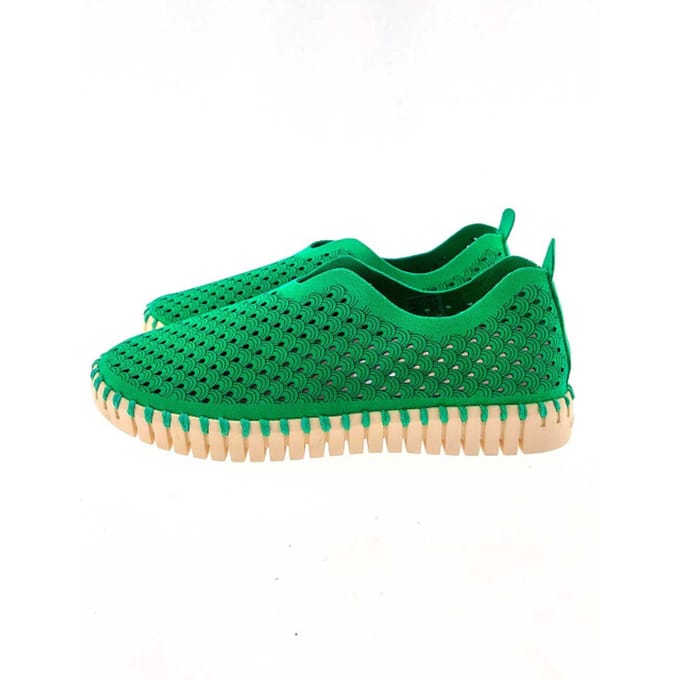 Instappers TULIP3275 beige zool - 493 Fern Green
