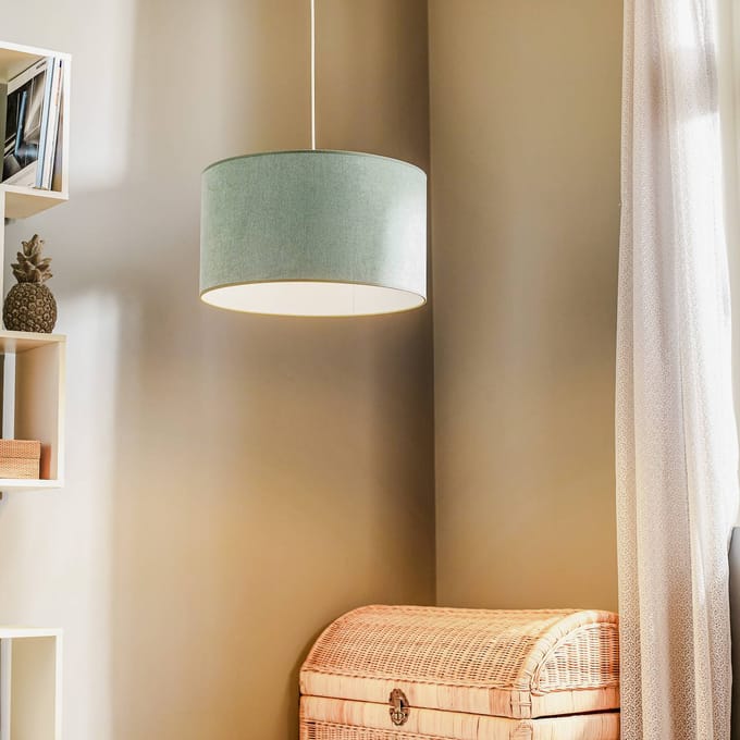 Duolla Hanglamp Pastel Roller in mintgroen