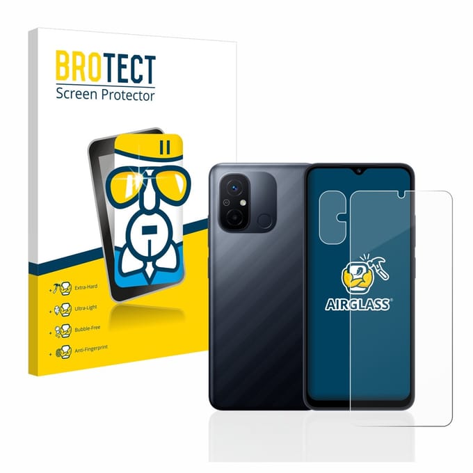 Screenprotector voor Xiaomi Redmi 12C (Voor+Camera) Beschermglas transparant