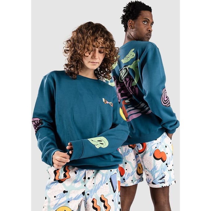 The Dudes Swizzlehead Classic Sweater blauw