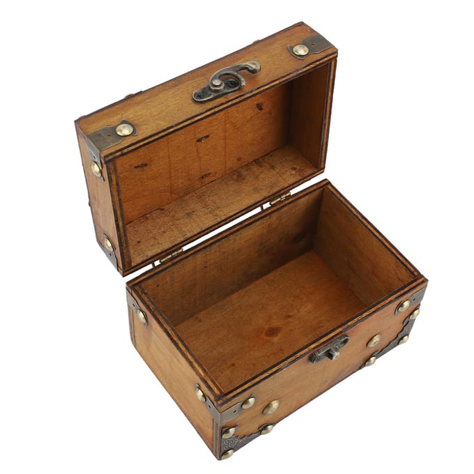 Vintage sieradenopbergdoos, multifunctioneel, bruin, van stevig karton, sieradenorganizer, vintage doos brown