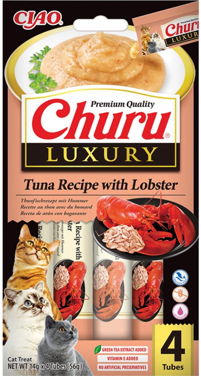 Ciao Kattensnack Churu Luxury Tuna & Lobster - 4 x 14 gr