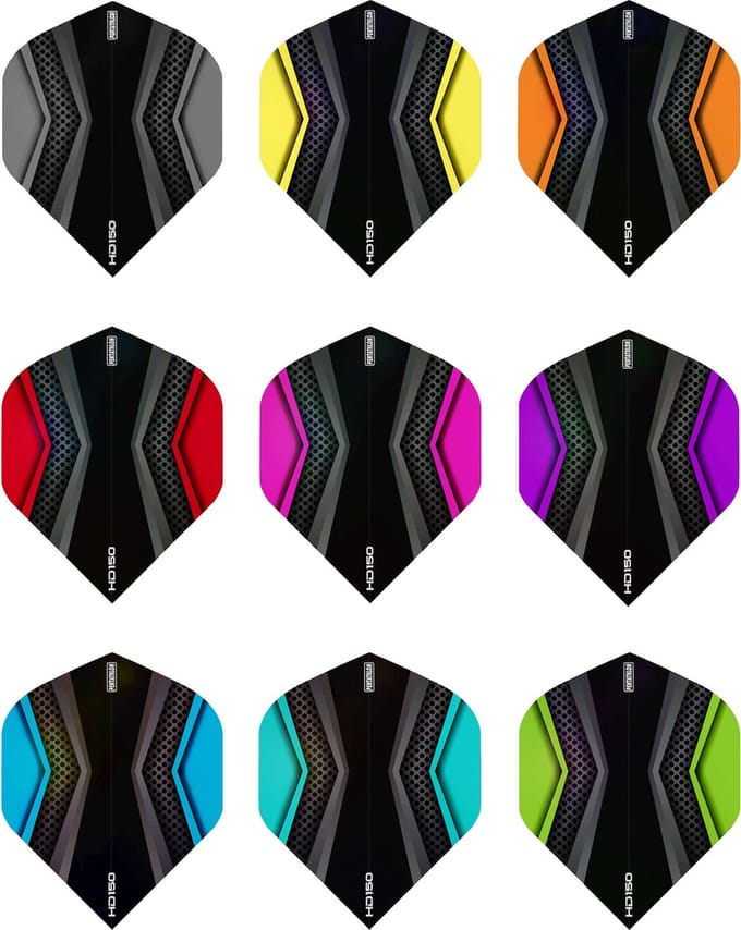 ABC Darts Flights - Pentathlon HD150 Mix - 9 sets (27 st.) Stevige Dart Flights