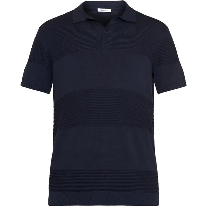Gebreid poloshirt KnowledgeCotton Apparel Gots Vegan